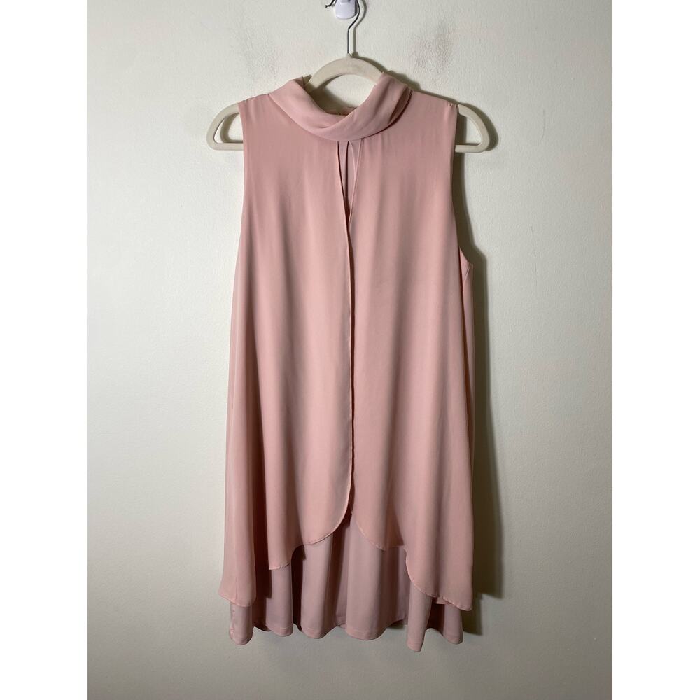 Ivanka Trump Pink Sleeveless Baby Doll Knee Length Dress Sz 12